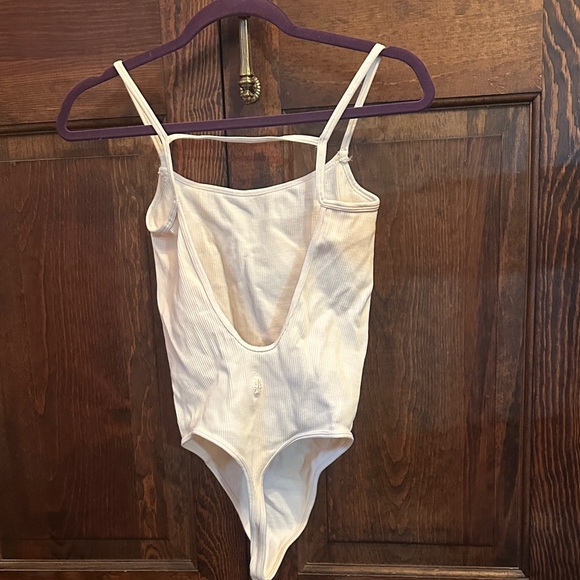 Cream Ribbed Bodysuit - Picture 3 of 4